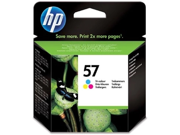 Een HP inktcartridge 57, 500 pagina's, OEM C6657AE, 3 kleuren koop je bij Muys Kantoor & Kado