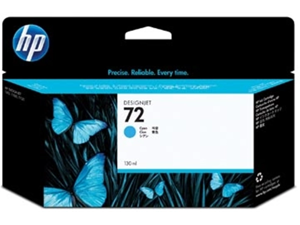 Een HP inktcartridge 72, 130 ml, OEM C9371A, cyaan koop je bij best4office