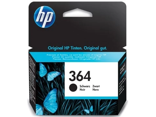 Een HP inktcartridge 364, 250 pagina's, OEM CB316EE, zwart koop je bij best4office