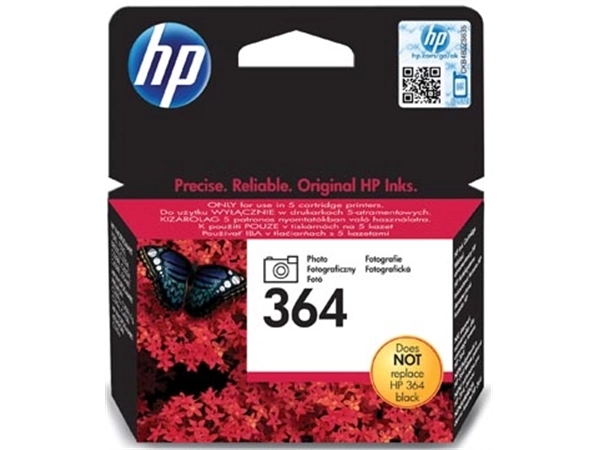 Een HP inktcartridge 364, 130 pagina's, OEM CB317EE, zwart foto koop je bij best4office