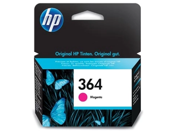 Een HP inktcartridge 364, 300 pagina's, OEM CB319EE, magenta koop je bij best4office