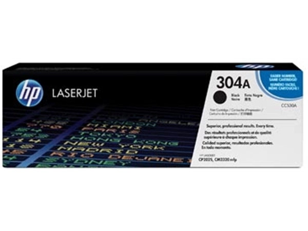 Een HP toner 304A, 3 500 pagina's, OEM CC530A, zwart koop je bij Muys Kantoor & Kado