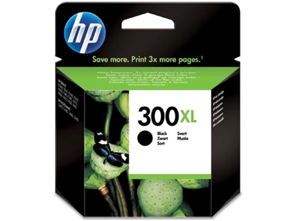 Een HP inktcartridge 300XL, 600 pagina's, OEM CC641EE, zwart koop je bij best4office