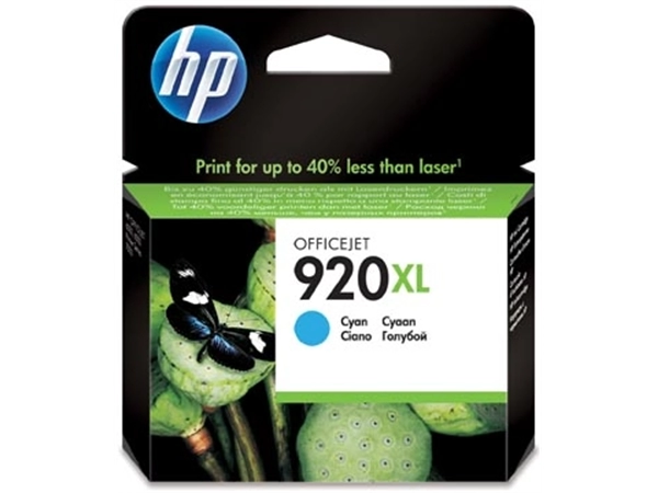 Een HP inktcartridge 920XL, 700 pagina's, OEM CD972AE, cyaan koop je bij best4office