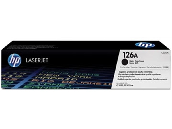 Een HP toner 126A, 1 200 pagina's, OEM CE310A, zwart koop je bij Muys Kantoor & Kado