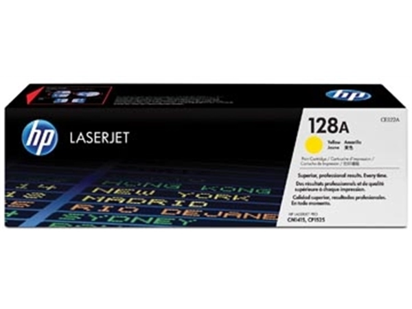 Een HP toner 128A, 1 300 pagina's, OEM CE322A, geel koop je bij best4office