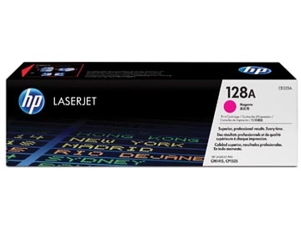 Een HP toner 128A, 1 300 pagina's, OEM CE323A, magenta koop je bij best4office