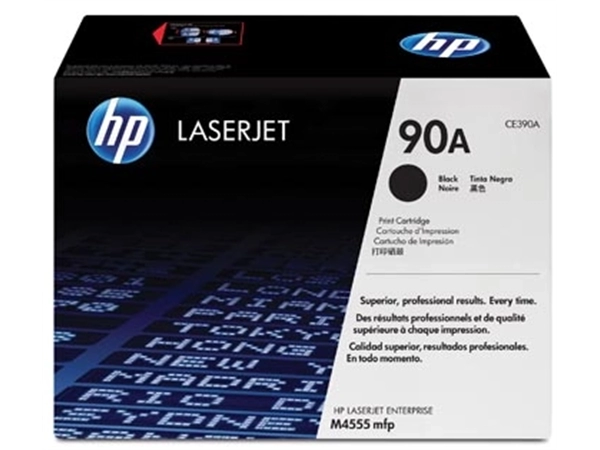 Een HP toner 90A, 10 000 pagina's, OEM CE390A, zwart koop je bij best4office