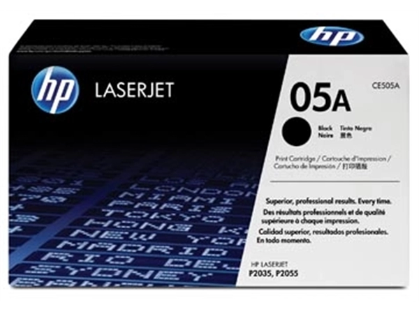 Een HP toner 05A, 2 300 pagina's, OEM CE505A, zwart koop je bij Muys Kantoor & Kado