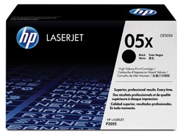 Een HP toner 05X, 6 500 pagina's, OEM CE505X, zwart koop je bij Muys Kantoor & Kado