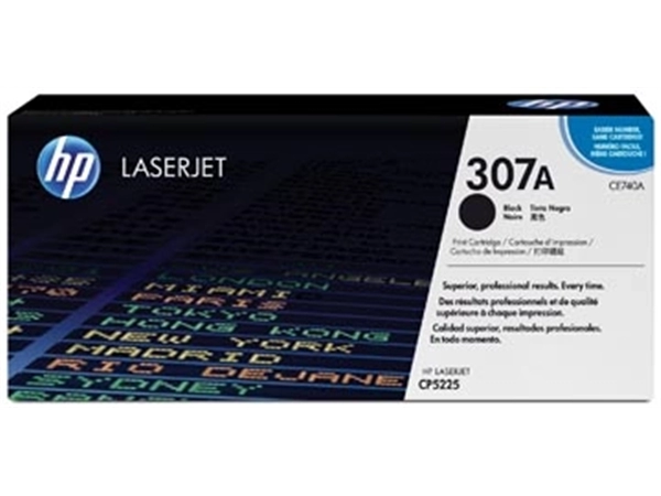 Een HP toner 307A, 7 000 pagina's, OEM CE740A, zwart koop je bij Muys Kantoor & Kado