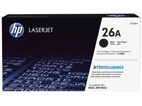 Een HP toner 26A, 3 100 pagina's, OEM CF226A, zwart koop je bij Muys Kantoor & Kado