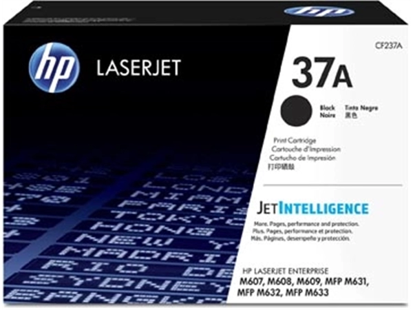 Een HP toner 37A, 11 000 pagina's, OEM CF237A, zwart koop je bij Muys Kantoor & Kado