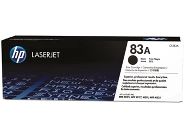 Een HP toner 83A, 1 500 pagina's, OEM CF283A, zwart koop je bij Muys Kantoor & Kado