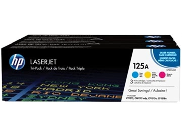 Een HP toner 125A, 1 400 pagina's, OEM CF373AM, 3 kleuren koop je bij best4office