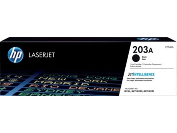 Een HP toner 203A, 1 400 pagina's, OEM CF540A, zwart koop je bij Muys Kantoor & Kado