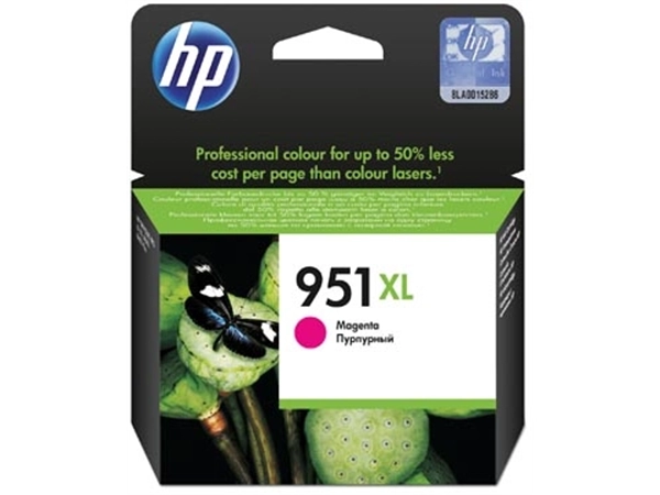 Een HP inktcartridge 951XL, 1.500 pagina's, OEM CN047AE, magenta koop je bij best4office