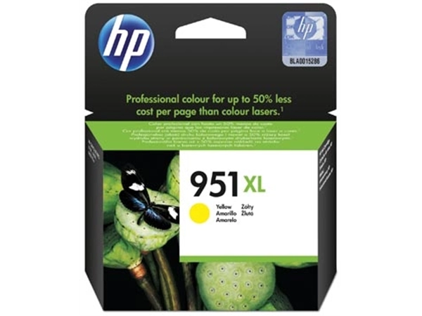 Een HP inktcartridge 951XL, 1.500 pagina's, OEM CN048AE, geel koop je bij best4office