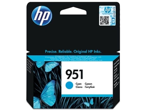 Een HP inktcartridge 951, 700 pagina's, OEM CN050AE, cyaan koop je bij best4office