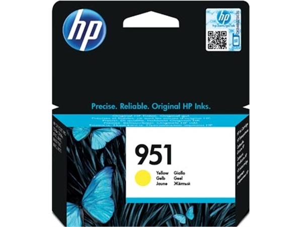 Een HP inktcartridge 951, 700 pagina's, OEM CN052AE, geel koop je bij best4office