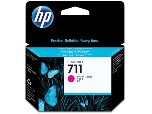 Een HP inktcartridge 711, 29 ml, OEM CZ131A, magenta koop je bij best4office