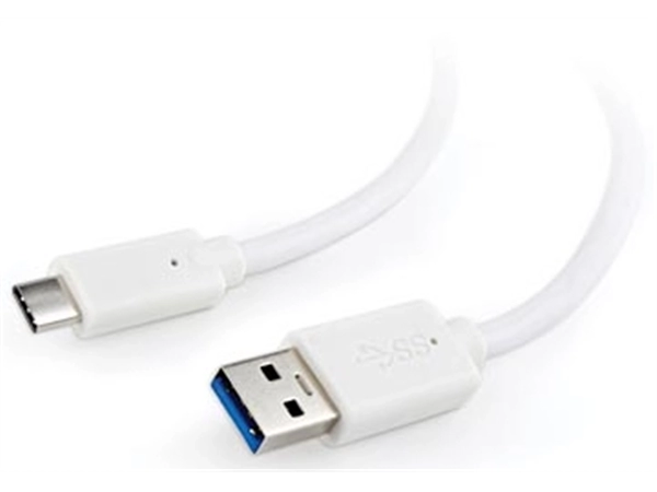 Een Cablexpert oplaad- en gegevenskabel, USB 3.0-stekker naar USB 3.1 type-C-stekker, 1,8 m koop je bij Muys Kantoor & Kado