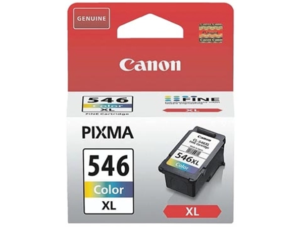 Een Canon inktcartridge CL-546XL, 300 pagina's, OEM 8288B001, 3 kleuren koop je bij Muys Kantoor & Kado