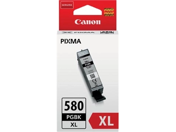 Een Canon inktcartridge PGI-580 PGBK XL, 400 pagina's, OEM 2024C001, zwart koop je bij Muys Kantoor & Kado