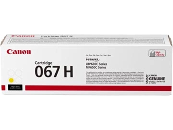 Een Canon toner 067H, 2.350 pagina's, OEM 5103C002, geel koop je bij best4office