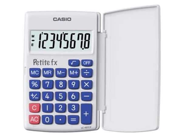 Een Casio zakrekenmachine Petite FX, wit koop je bij best4office