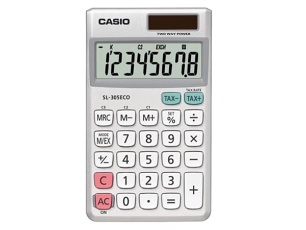 Een Casio zakrekenmachine SL-305 ECO koop je bij best4office