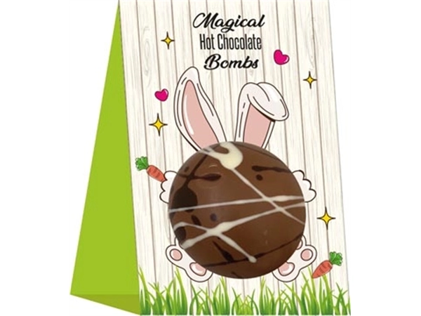 Een Choc & Presents chocobomb Magic Hot Chocolate met minispekjes, 45 gram koop je bij best4office