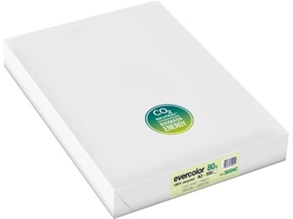 Een Clairefontaine Evercolor gekleurd gerecycleerd papier, A3, 80 g, 500 vel, lichtgroen koop je bij best4office