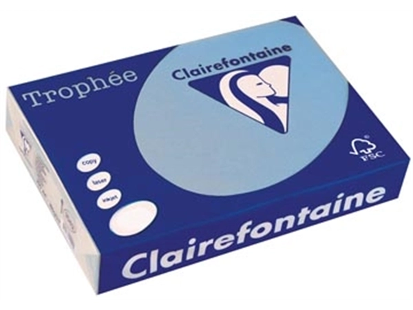 Een Clairefontaine Trophée Intens, gekleurd papier, A3, 80 g, 500 vel, koningsblauw koop je bij best4office