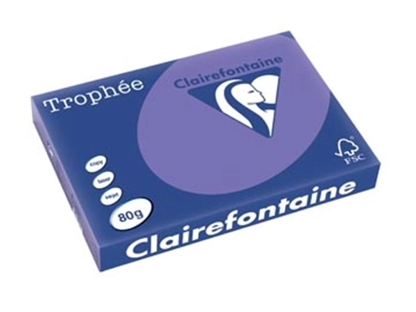 Een Clairefontaine Trophée Intens, gekleurd papier, A3, 80 g, 500 vel, violet koop je bij best4office