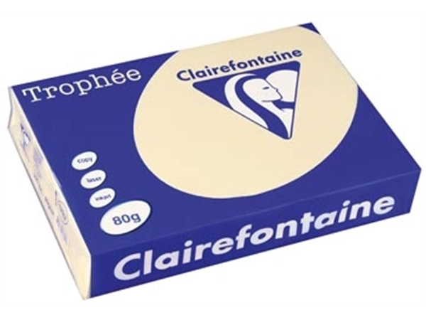 Een Clairefontaine Trophée gekleurd papier, A4, 80 g, 500 vel, gems koop je bij Muys Kantoor & Kado