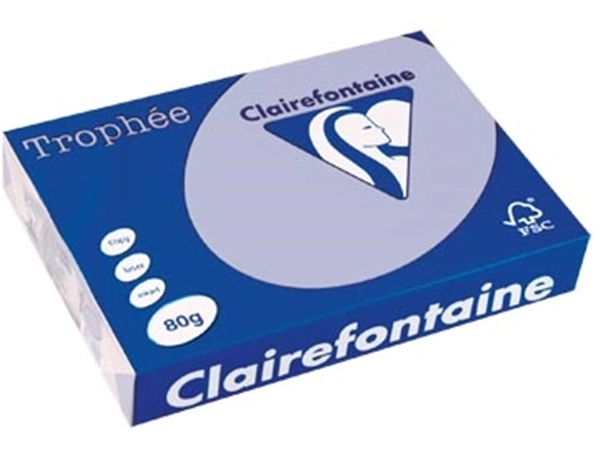 Een Clairefontaine Trophée gekleurd papier, A4, 80 g, 500 vel, lavendel koop je bij best4office