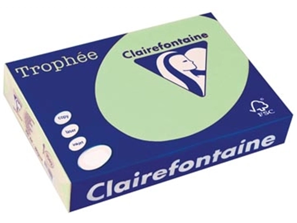 Een Clairefontaine Trophée gekleurd papier, A4, 80 g, 500 vel, natuurgroen koop je bij Muys Kantoor & Kado