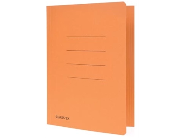 Een Class'ex dossiermap, 3 kleppen ft 18,2 x 22,5 cm (voor ft schrift), oranje koop je bij best4office