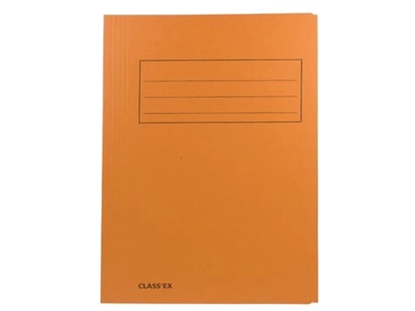 Een Class'ex dossiermap, 3 kleppen ft 23,7 x 32 cm (voor ft A4), oranje koop je bij best4office