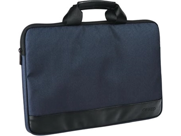 Een Cristo Recycled sleeve voor 15,6 inch laptops, blauw koop je bij Muys Kantoor & Kado