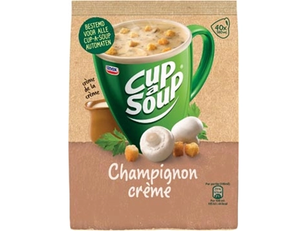 Een Cup-a-Soup vending, champignon, 140 ml, zak van 40 porties koop je bij Muys Kantoor & Kado