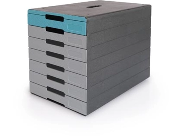 Een Durable ladenblok Idealbox Pro, 7 laden, blauw koop je bij best4office