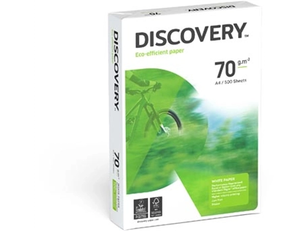 Een Discovery kopieerpapier ft A4, 70 g, pak van 500 vel koop je bij Muys Kantoor & Kado