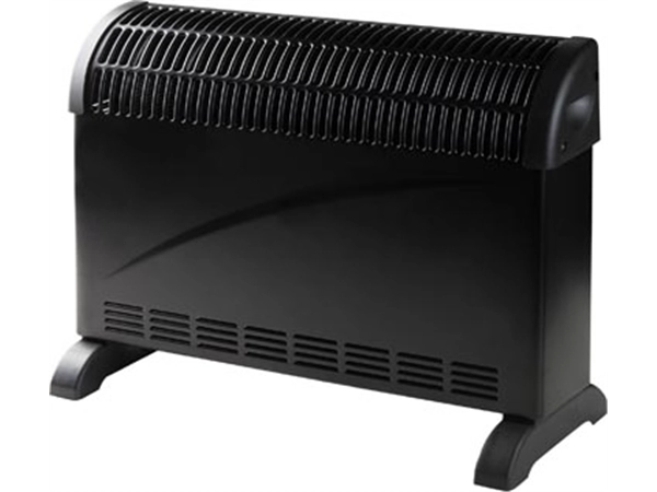 Een Domo convector verwarming Turbo, zwart koop je bij Muys Kantoor & Kado