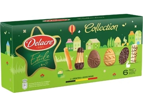 Een Delacre Etoile Collection koekjes, doos van 140 g koop je bij best4office