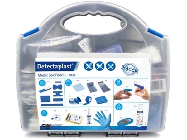 Een Detectaplast EHBO-koffer Medic Box Food L, HACCP inhoud tot 20 personen koop je bij Muys Kantoor & Kado