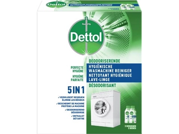 Een Dettol wasmachine reiniger, 2 x 250 ml koop je bij best4office