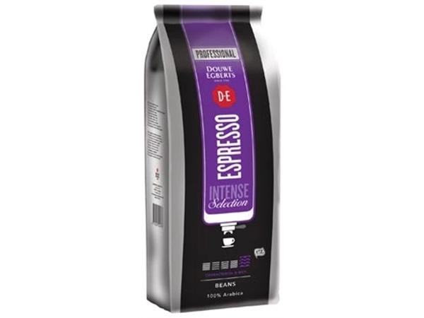 Een Douwe Egberts koffiebonen, espresso Intense, pak van 1 kg koop je bij Muys Kantoor & Kado