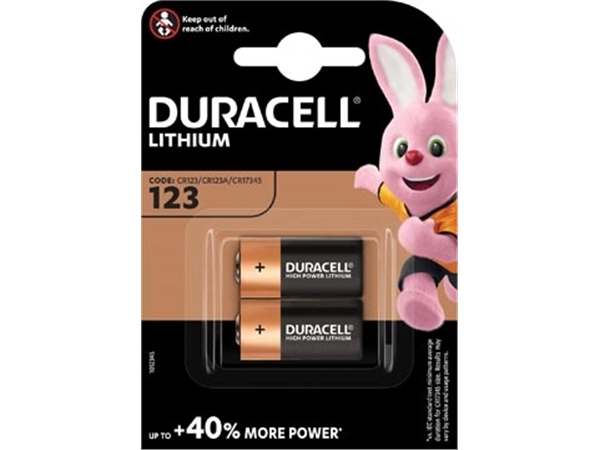 Een Duracell Ultra Lithium 123, blister van 2 stuks koop je bij Muys Kantoor & Kado